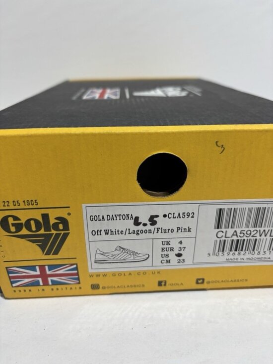 Gola Women’s Daytona Off White/Lagoon Sneakers, Size 6.5 M - Picture 7 of 7